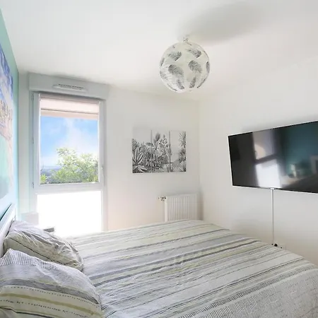 T3 Panoramic View Toulouse, Near Chu Rangueil, 2 Chambres, Equipe, Neuf
