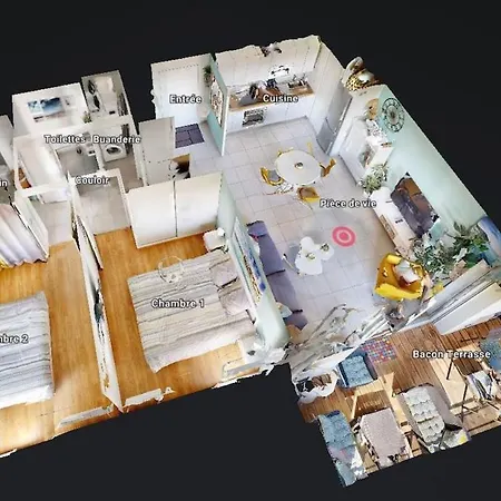 Apartment T3 Panoramic View Toulouse, Near Chu Rangueil, 2 Chambres, Equipe, Neuf Toulouse